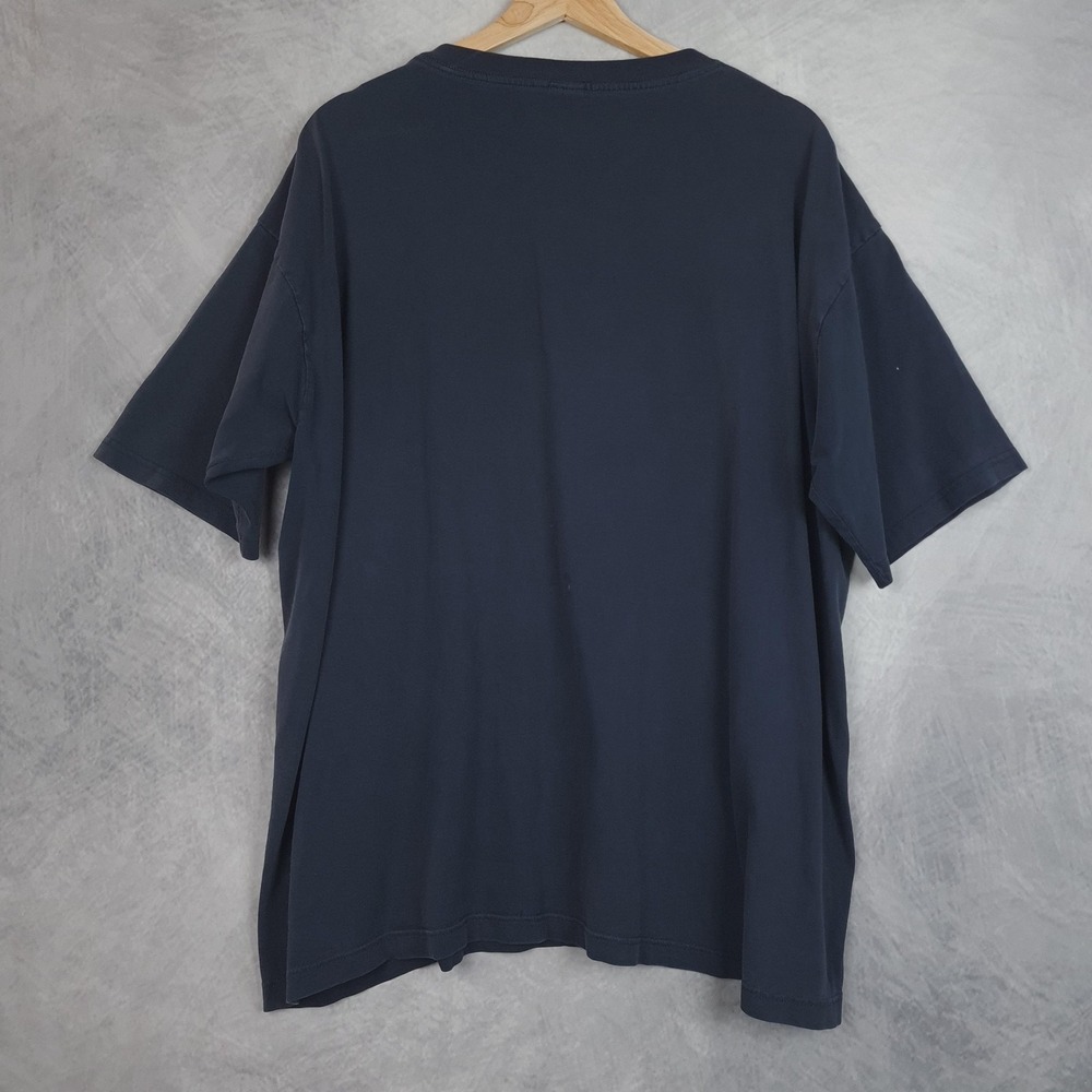 Vintage GAP Shirt Mens Extra Large Navy Blue Classic Spell Out Made in USA 90s - Picture 10 of 16